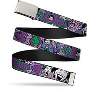 Buckle-Down Men's Web Belt Joker, Multicolor, 1.25" Wide-Fits up to 42" Pant Size