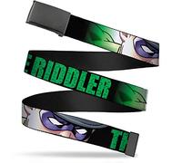 Buckle-Down Men's Web Belt Riddler, Multicolor, 1.5" Wide/Fits up to 42" Pant Size