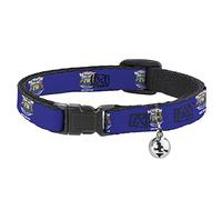 Buckle-Down Michigan Flag Continuous, Breakaway Cat Collar with Bell, Plastic Clip, Easy Adjustable, 8.5 to 12"-0.5" Wide