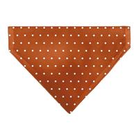 Buckle-Down Mini Polka Dots Orange White Black Slip On CollarÊBandana Only