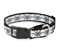 Buckle-Down Multicolor Blocks Martingale Dog Collar, 1" Wide-Fits 11-17" Neck-Medium