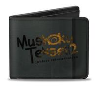 Buckle-Down Mushoku Tensei Jobless Reincarnation Wallet, Bifold, Mushoku Tensei Fitz Glow Pose and Title Logo, Vegan Leather