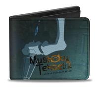 Buckle-Down Mushoku Tensei Jobless Reincarnation Wallet, Bifold, Mushoku Tensei Roxy Migurdia Staff Pose Blues, Vegan Leather