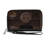 Buckle-Down Mushoku Tensei Jobless Reincarnation Wallet, Zip Around, Mushoku Tensei Sylphiette Pose, Vegan Leather