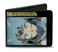 Buckle-Down My Hero Academia Wallet, Bifold, My Hero Academia Tomura Shigaraki and Izuku Midoriya and Logo, Vegan Leather