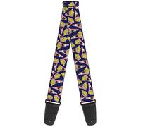 Buckle-Down Nickelodeon Guitar Strap, SpongeBob SquarePants Patrick Starfish Pose Scattered Purple, 2 Inches Wide