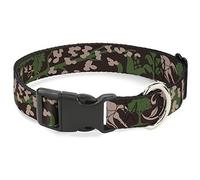 Buckle-Down PC-W30518-WL Plastic Clip Collar, Brown, 1.5" Wide-Fits 18-32" Neck-Large