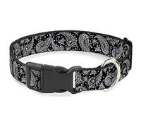 Buckle-Down PC-W30665-NS Plastic Clip Collar, Paisley, 1/2" Wide-Fits 6-9" Neck-Small