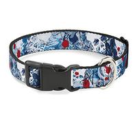 Buckle-Down PC-W30708-NS Plastic Clip Collar, Gothic, 1/2" Wide-Fits 6-9" Neck-Small