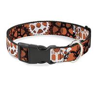 Buckle-Down PC-W30731-WL Plastic Clip Collar, Grunge Gears, 1.5" Wide-Fits 18-32" Neck-Large