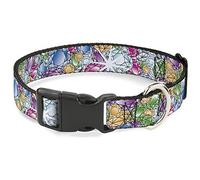 Buckle-Down PC-W30744-NS Plastic Clip Collar, Gems, 1/2" Wide-Fits 6-9" Neck-Small