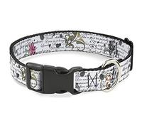 Buckle-Down PC-W31633-WL Plastic Clip Collar, Poems, 1.5" Wide-Fits 18-32" Neck-Large