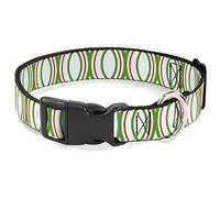 Buckle-Down PC-W31814-S Plastic Clip Collar, Rings, 1" Wide-Fits 9-15" Neck-Small