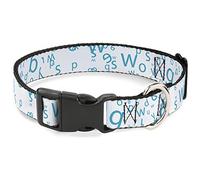 Buckle-Down PC-W31918-WL Plastic Clip Collar, Stargazer, 1.5" Wide-Fits 18-32" Neck-Large