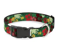 Buckle-Down PC-W32083-L Plastic Clip Collar, Tropical, 1" Wide-Fits 15-26" Neck-Large