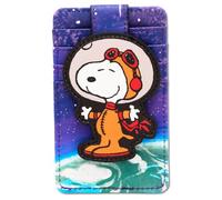 Buckle-Down Peanuts Wallet, Character Wallet ID Card Holder, Peanuts Astronaut Snoopy Pose Blues, Vegan Leather