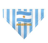 Buckle-Down International Soccer Fan Pet Bandana, National Team Pride Series Argentina Spirit Flag, Slip On Collar Bandana Only