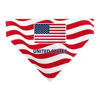 Buckle-Down International Soccer Fan Pet Bandana, National Team Pride Series United States Spirit Flag, Slip On Collar Bandana Only