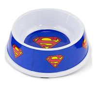 Buckle-Down DC Comics Superman Shield Single Melamine Pet Bowl - Blue