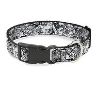 Buckle-Down Pet Collar, Dog Collar Plastic Buckle, Buckle Down Chaos, 16 to 23 Inches 1.5 Inch Wide