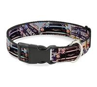 Buckle-Down Pet Collar, Dog Collar Plastic Buckle, Cali Classic Laguna Beach, 11 to 16.5 Inches 1.0 Inch Wide