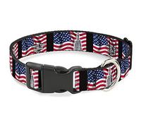 Buckle-Down Pet Collar, Dog Collar Plastic Buckle, Empire State Building NYC, 16 to 23 Inches 1.5 Inch Wide
