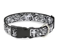 Buckle-Down Pet Collar, Dog Collar Plastic Buckle, Orthodox Chaos, 11 to 16.5 Inches 1.0 Inch Wide