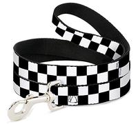 Buckle-Down Pet Leash, Dog Leash, Checker Midnight Blue White, 6 Feet Long 1.5 Inch Wide