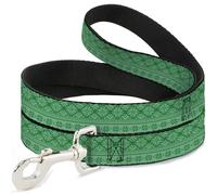 Buckle-Down Pet Leash, Dog Leash, Christmas Holiday Fair Isle Stitch Pattern Greens, 6 Feet Long 1.0 Inch Wide