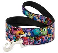 Buckle-Down Pet Leash - Monsters University Monsters Stacked - 6 Feet Long - 1" Wide