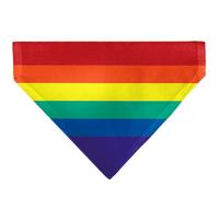 Buckle-Down Rainbow Print Black Slip On CollarÊBandana Only