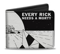 Buckle-Down Rick and Morty Wallet, Bifold, Rick and Morty Every Rick Needs a Motry Scene, Vegan Leather
