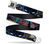 Buckle Down Seatbelt Belt - Batman & Joker Comic Strip - 1.0" Wide - 20-36 Inches in Length