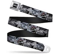 Buckle Down Seatbelt Belt - Joker Laughing CLOSE-UP Black/White - 1.5" Wide - 32-52 Inches in Length