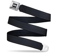 Buckle-Down Seatbelt Belt Reclaimed Black Panel, Ford Emblem, Adult Reg (30"-44")
