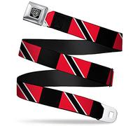 Buckle-Down Unisex's Seatbelt Belt Trinidad & Tobago Kids, Multicolor, 1.0" Wide-20-36 in Length
