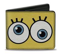 Buckle-Down SpongeBob SquarePants Wallet, Bifold, Spongebob Squarepants Eyes Close Up Yellow, Vegan Leather, Yellow, 4.0" x 3.5", Casual