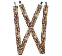 Buckle-Down Unisex's Suspender-Dragons, One Size