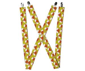 Buckle-Down - Suspenders Suspender - Fox unisex-adults One size