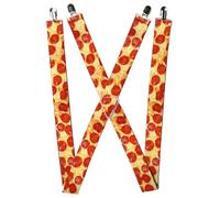 Buckle-Down - Suspenders Suspender - Pizza unisex-adults mens One size