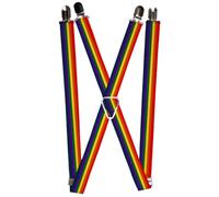 Buckle-Down - Suspenders Suspender - Rainbow mens One size