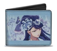 Buckle-Down The Apothecary Diaries Wallet, Bifold, The Apothecary Diaries Lady Lihua Wise Consort Pose Blue, Vegan Leather