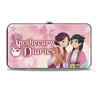Buckle-Down The Apothecary Diaries Wallet, Hinged, The Apothecary Diaries Maomao with High Consorts and Flowers, Vegan Leather