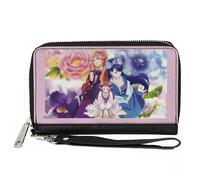 Buckle-Down The Apothecary Diaries Wallet, Zip Around, The Apothecary Diaries High Consorts and Flowers Multi Color, Vegan Leather