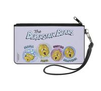 Buckle-Down The Berenstain Bears Wallet, Zip Clutch, The Berenstain Bears Family Smiling Faces, Canvas, Multicolor, S, Casual