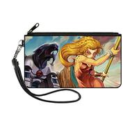 Buckle-Down Thundercats Wallet, Zip Clutch, Thundercats Cheetara Cats Lair Action Pose, Canvas, Thundercats, 6.5" x 3.5", Casual