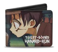 Buckle-Down Toilet-Bound Hanako-Kun Wallet, Bifold, Toilet Bound Hanako Kun Nene and Hanako Kun Scene, Vegan Leather