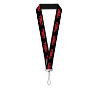Buckle-Down Toyota Lanyard, Toyota Racing Development TRD Logo Black Red, Elastic