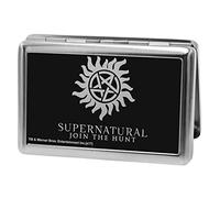 Buckle-Down Unisex-Adult's Business Card Holder-Supernatural Wallet, Multicolor, 4.0" x 2.9"