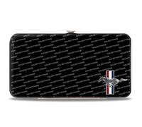 Buckle-Down Unisex-Adult's Hinge Wallet-Mustang, Black, 7" x 4"